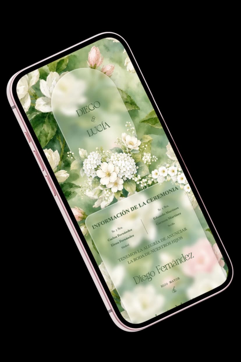 Ejemplo de invitación de boda online ChungDoi