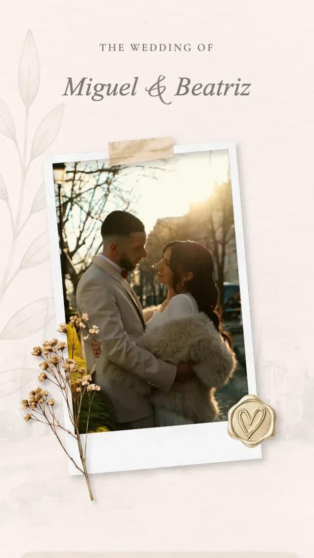 O mesmo convite de casamento mostrado em vários designs