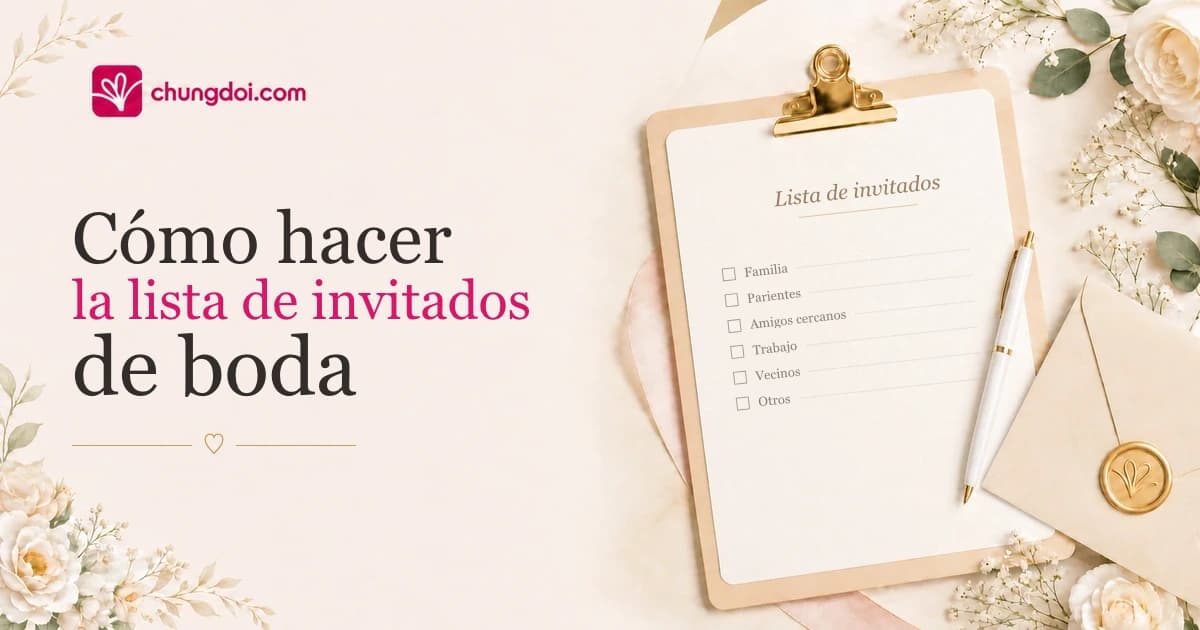 Cómo hacer la lista de invitados de boda