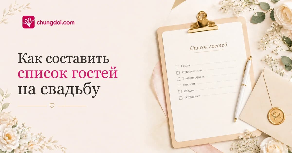 Как составить список гостей на свадьбу