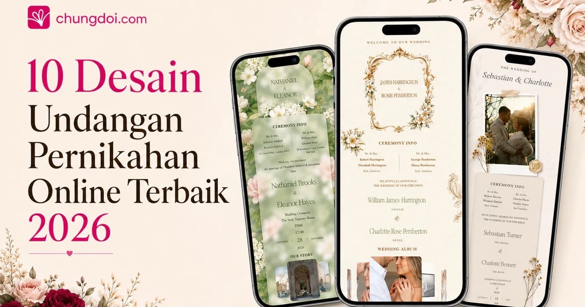 10 Desain Undangan Pernikahan Online Terbaik 2026