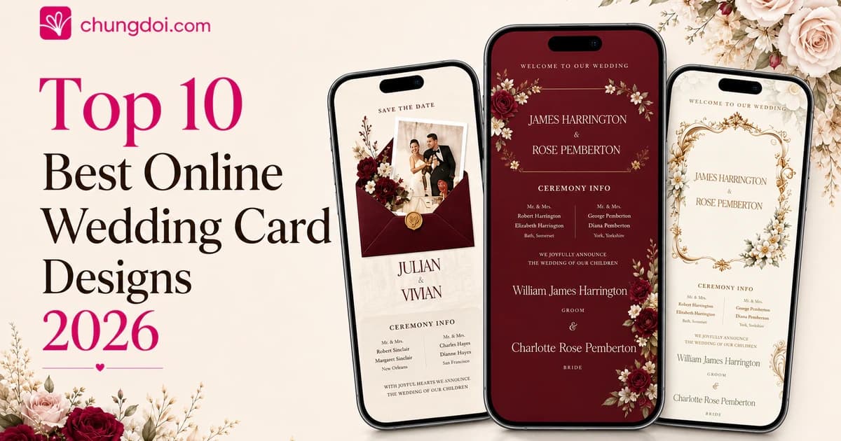 Top 10 Best Online Wedding Card Designs 2026