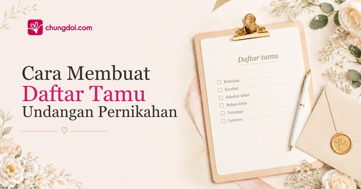 Cara Membuat Daftar Tamu Undangan Pernikahan